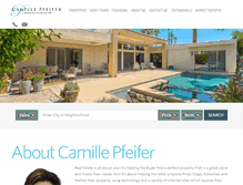Tablet Screenshot of camillepfeifer.com